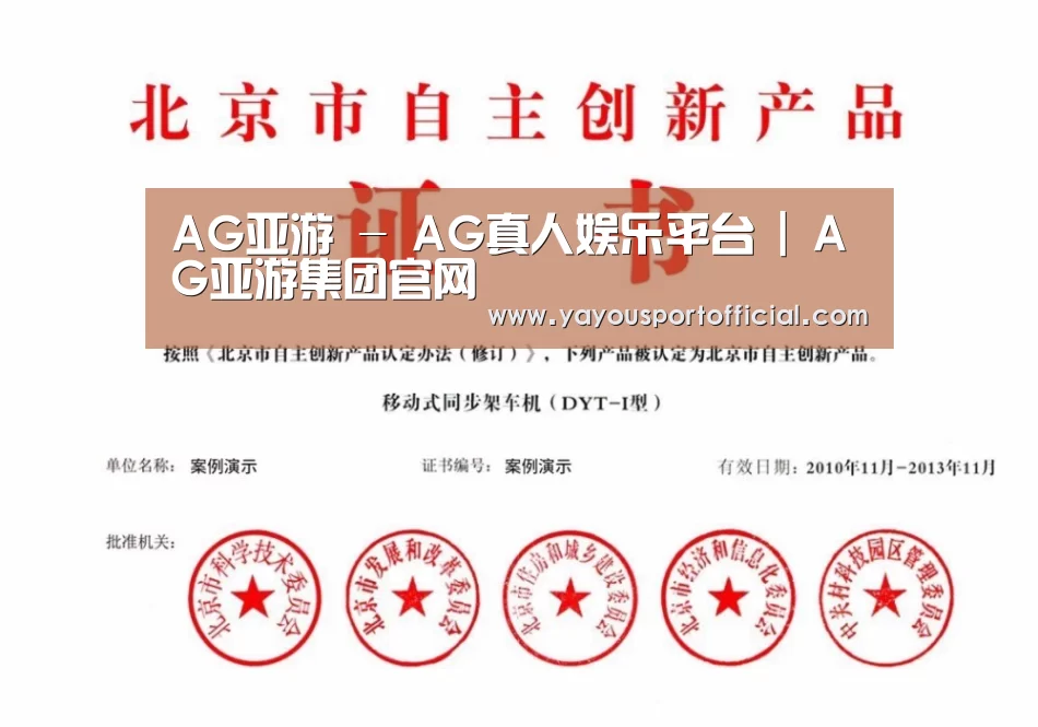 AG亚游荣誉证书四(图1)